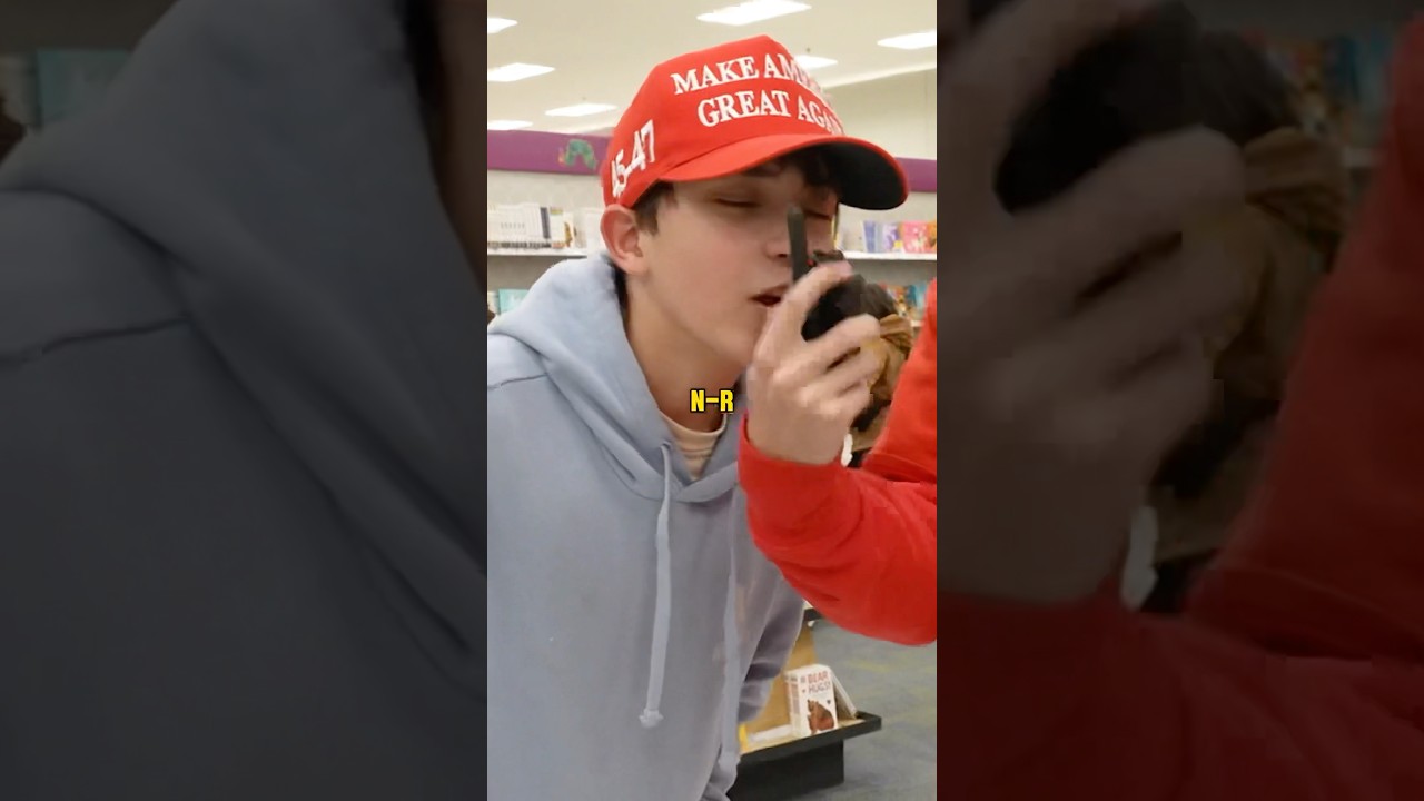 White Kid Says N Word!