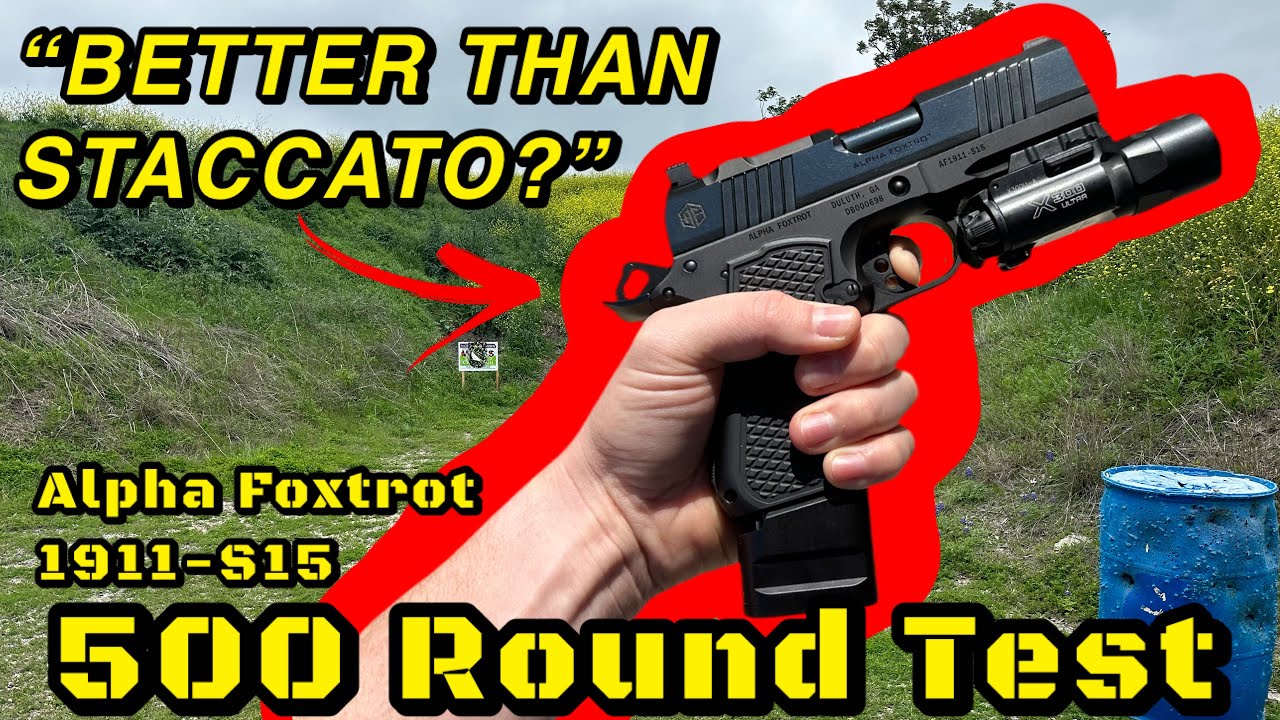 Alpha Foxtrot 1911-S15 | Тест на 500 выстрелов