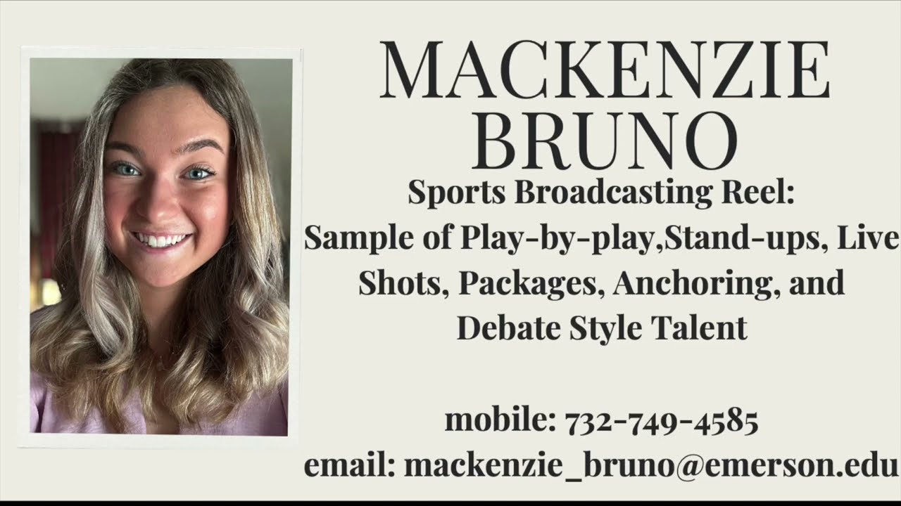 Mackenzie Bruno Broadcast News Reel