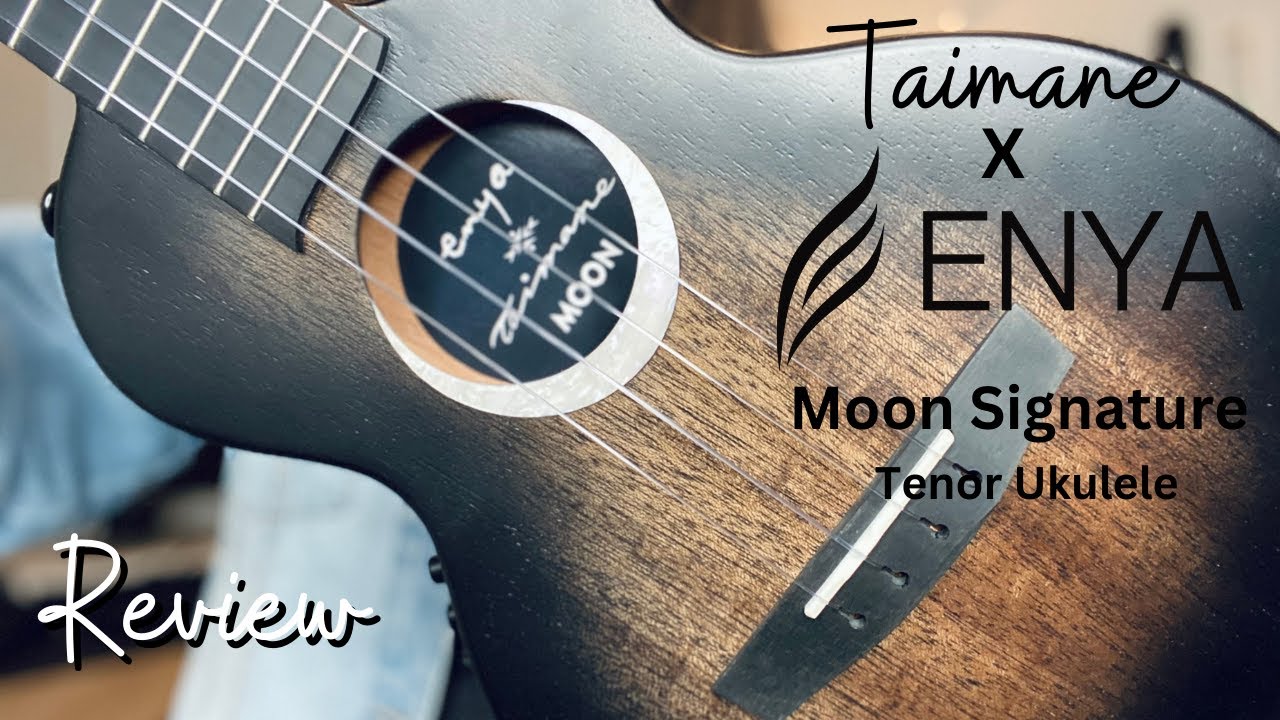 STUNNING Enya Taimane Moon Signature Tenor Ukulele Review (EUT-Moon BK EQ)
