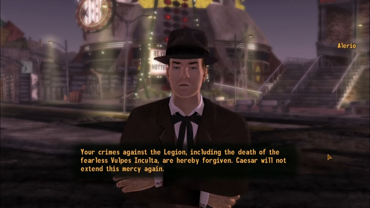 Siding with Caesar after confessing every crime (Good karma Legion ending)