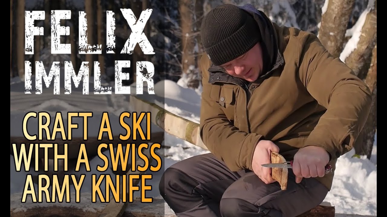 How to carve a Ski with a Victorinox Swiss Army Knife