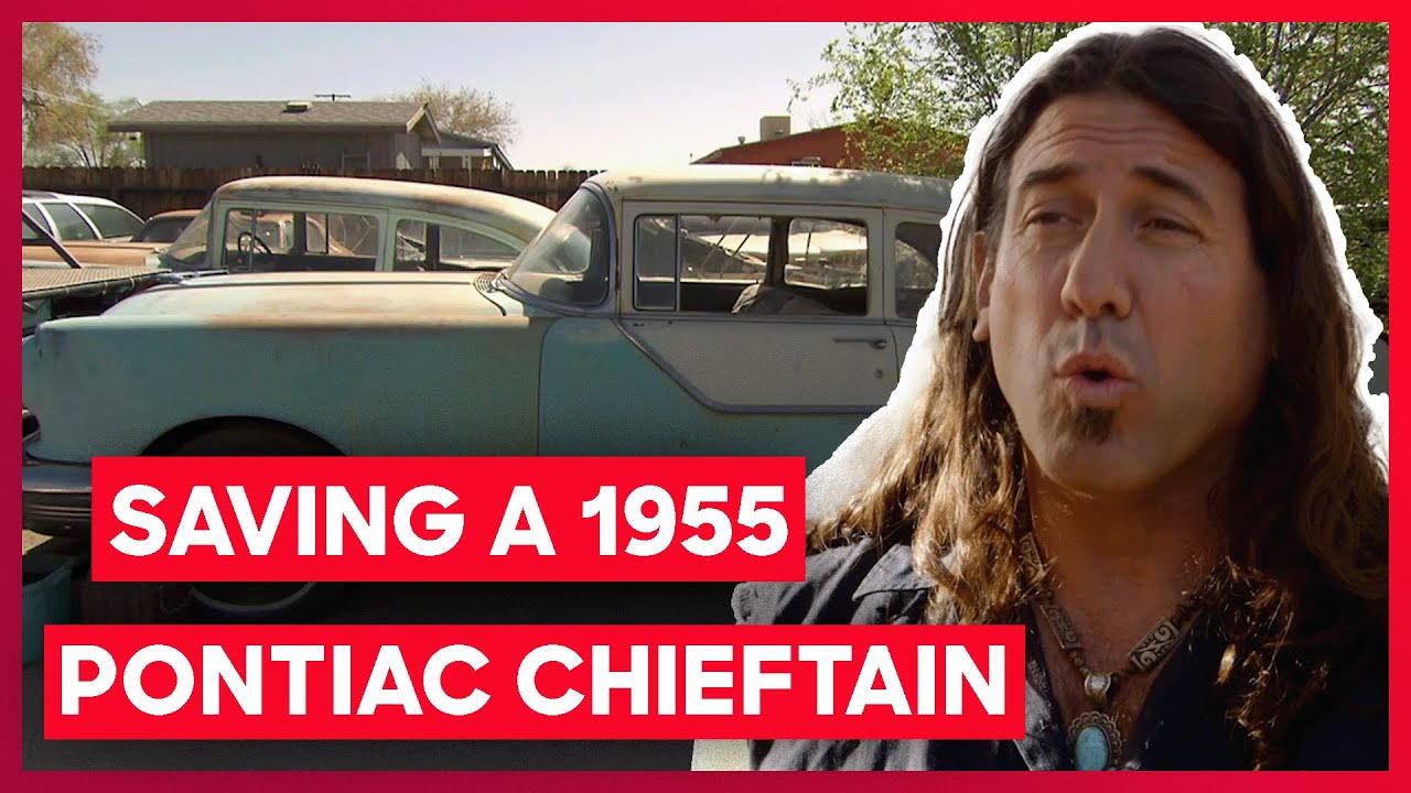 1955 Pontiac Chieftain Found And Restored From Overcrowded Lot | Extreme Car Hoarders