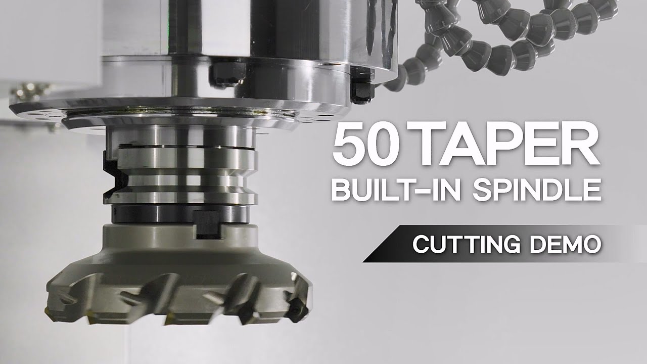 50 Taper Built-in Spindle Cutting Demo | MICRO DYNAMICS
