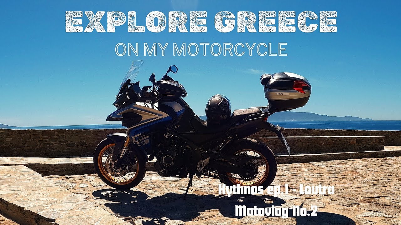 Explore Greece 🇬🇷 on my Voge 525dsx ! Kythnos island ep.1 - Loutra | Motovlog No.2 | ENG - Subs