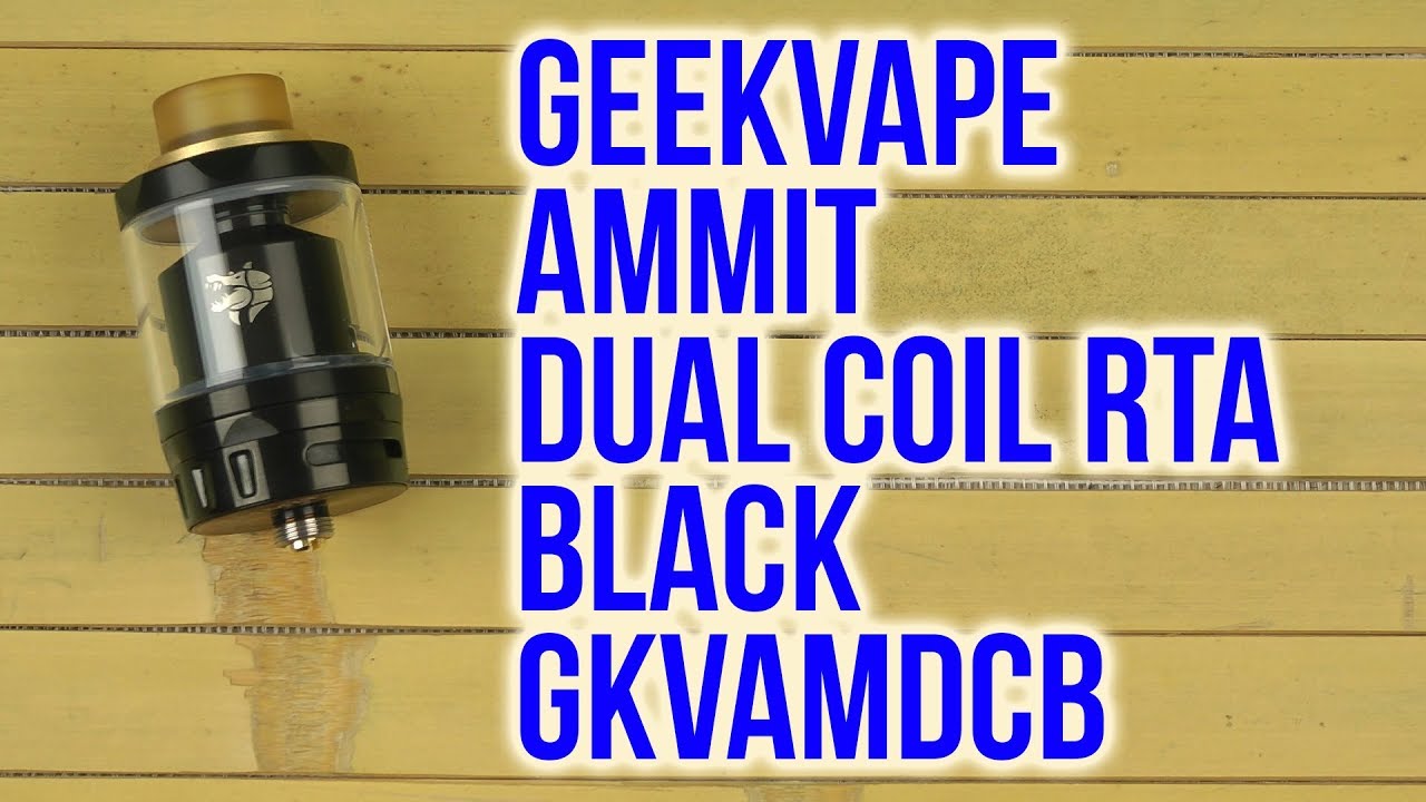 Распаковка Geekvape Ammit Dual Coil RTA Black GKVAMDCB