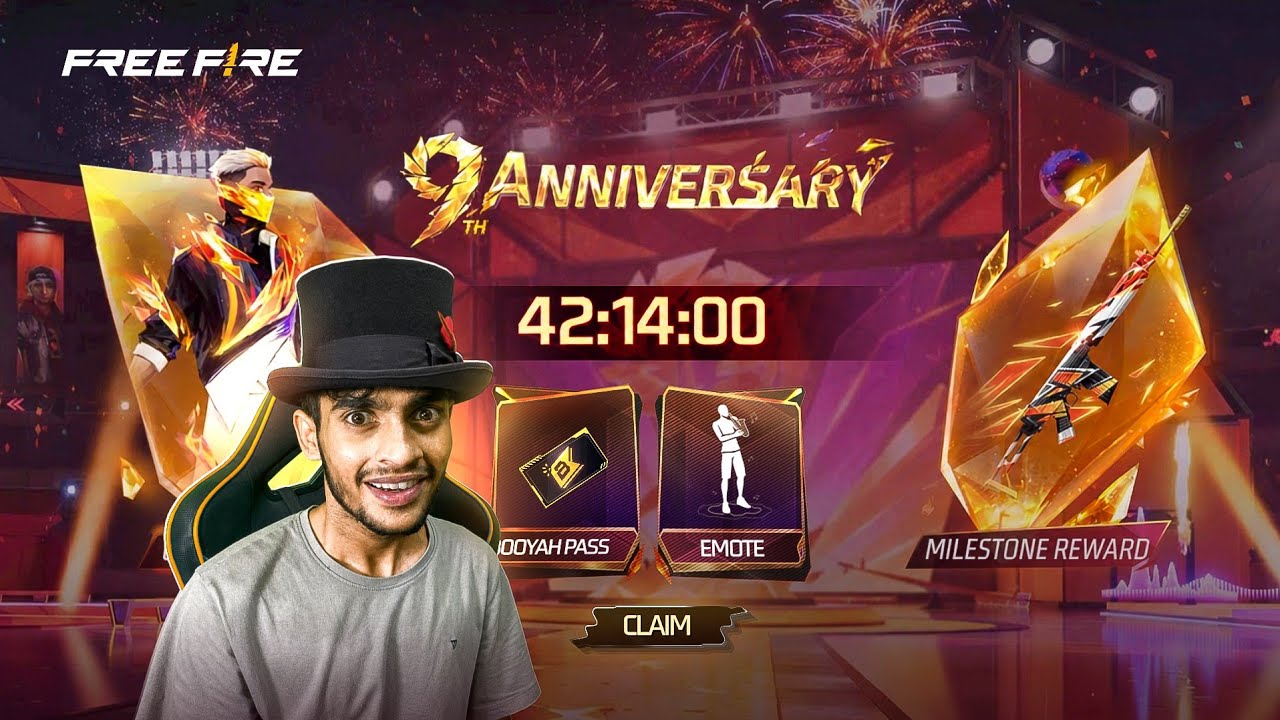 9TH ANNIV EVENT COUNTDOWN 🫣 Free Fire Max