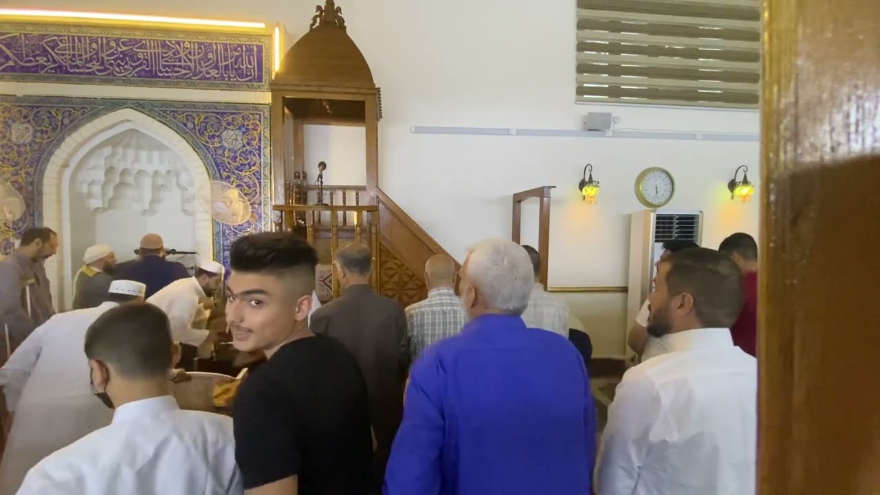 تكبيرات العيد مع اقامة صلاة عيد الفطر المبارك جامع بنات ال حداد