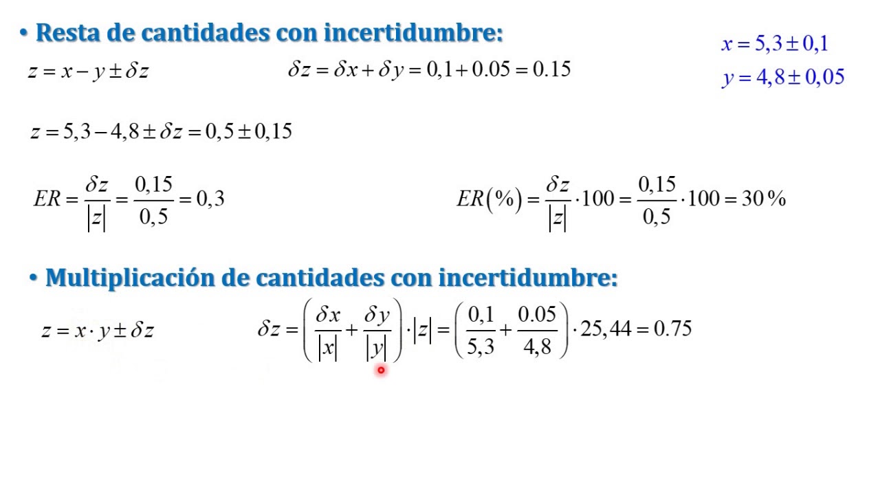PROPAGACIÓN DE INCERTIDUMBRES usfx
