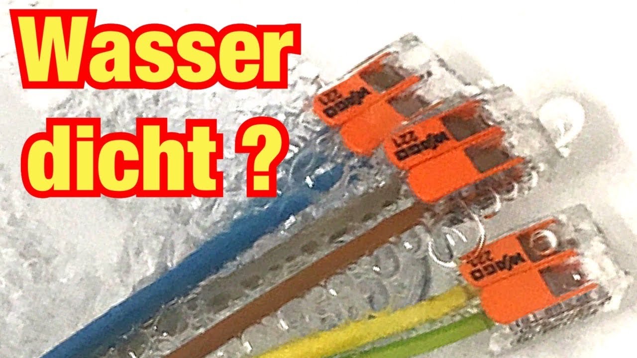 Wagoklemmen WASSERDICHT? Ja die gibt es // Proofwood