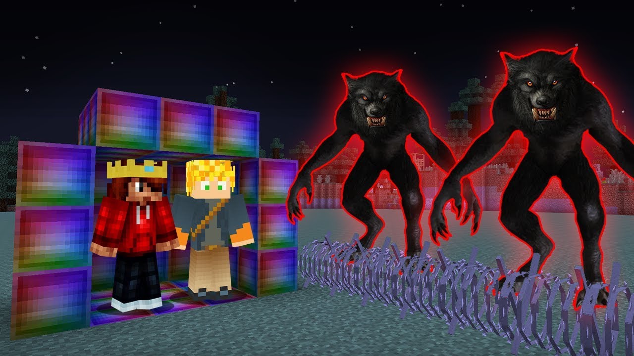BASE SECRETA DE AVARITIA 100% SEGURA CONTRA 2 LOBISOMEM NO MINECRAFT