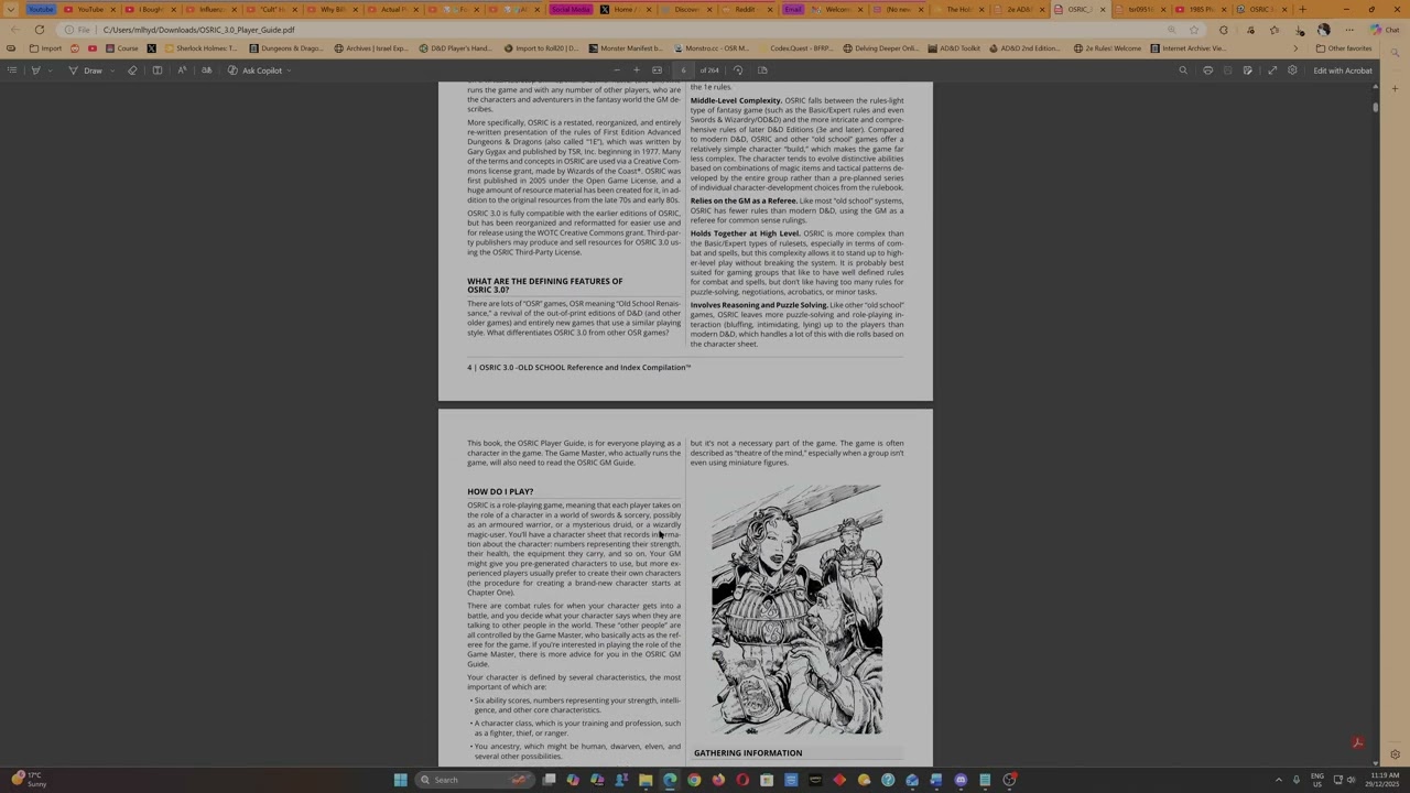 OSRIC 3.0 Player's Guide release!!