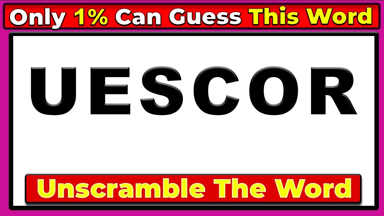 Guess The Correct Word |Unscramble the 6 Letter Word - Guess the Word Challenge 56