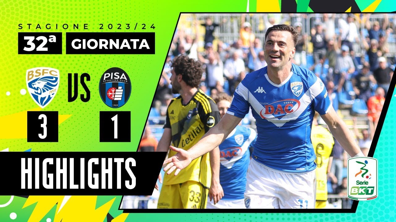 Brescia vs Pisa 3-1 | Le Rondinelle continuano la corsa playoff | HIGHLIGHTS SERIE BKT 2023 - 2024