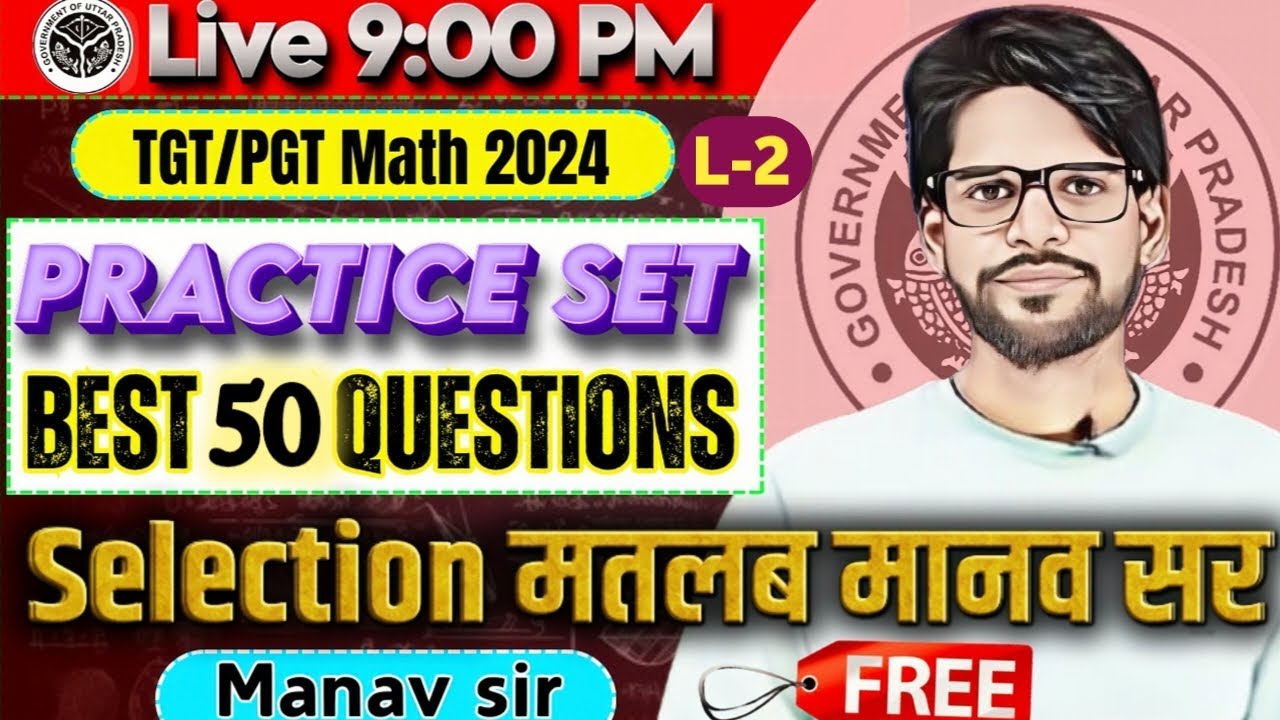 L-2, TGT/PGT maths 2024 | DSSSB | KVS | ONE SHOT || tgt math Test Series 2024 2025