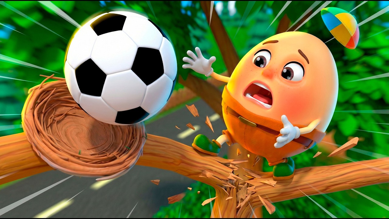 Humpty Dumpty Football Rescue | Almama Kids Songs