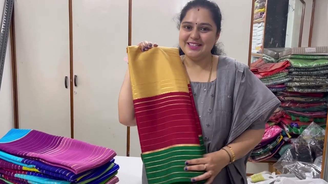 PURE MYSORE CREPE SILK SAREE ‼️😍✨ - 6363247858