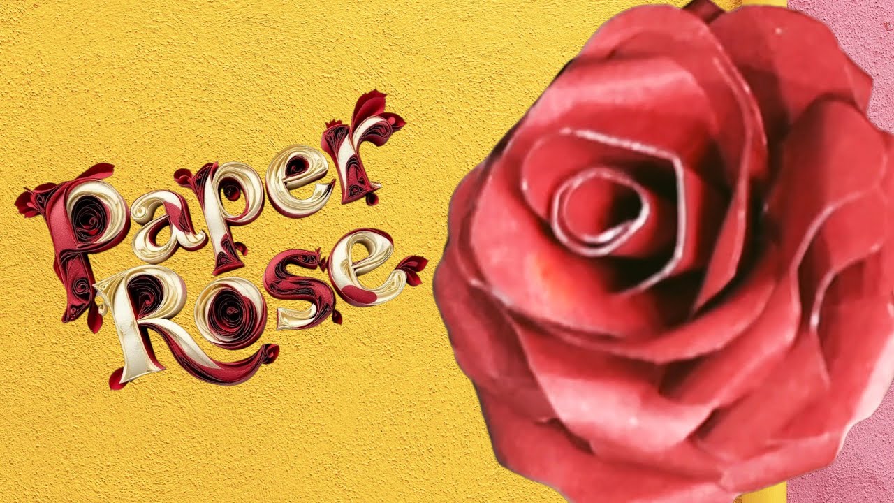 How to make rose with paper | rose day | how to make rose flower with paper  @CreativeArtCraft84