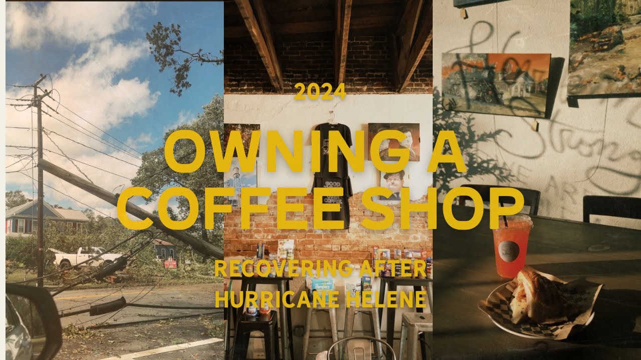 OWNING A CAFE | Hurricane Helene shut us down for 10 days, bouncing back, dealing with fatigue 💭☕️