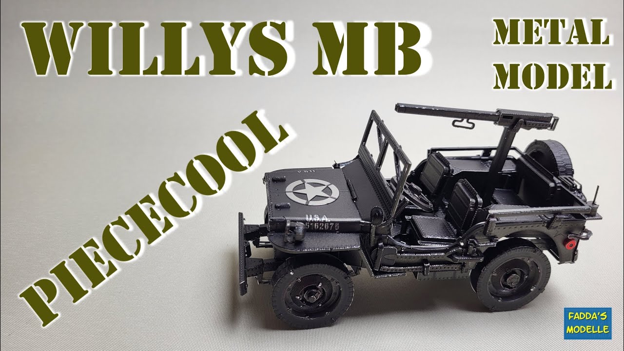 Piececool Willys MB - Metallmodell/metal model - #metalmodels #willysjeep