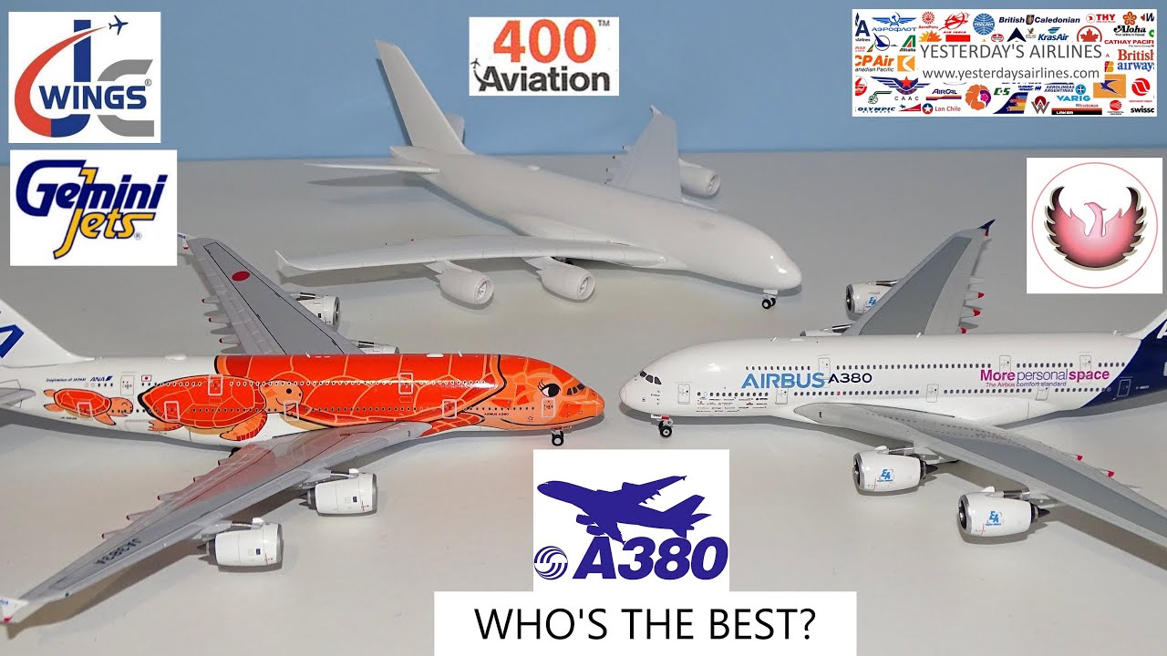 A380 Mould Review 1:400 - Who is the Best? Phoenix vs JC Wings/Gemini vs AV400