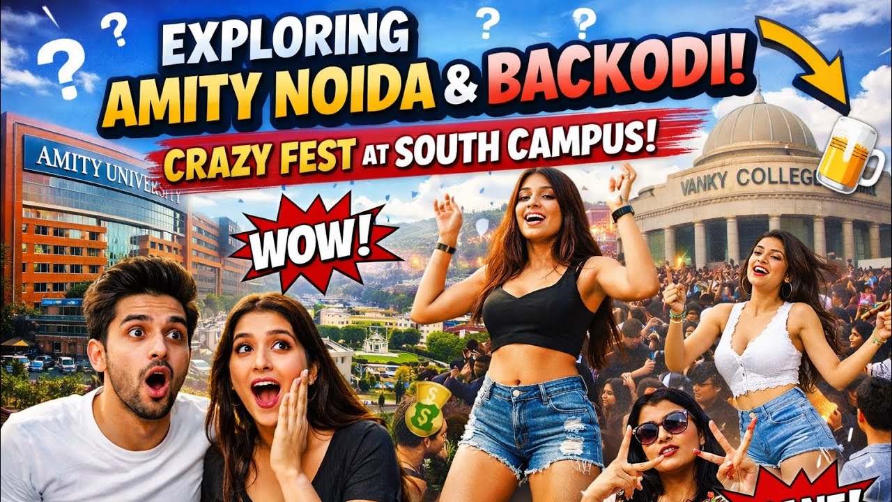 Amity Noida Tour + Backodi Fest Madness 🔥