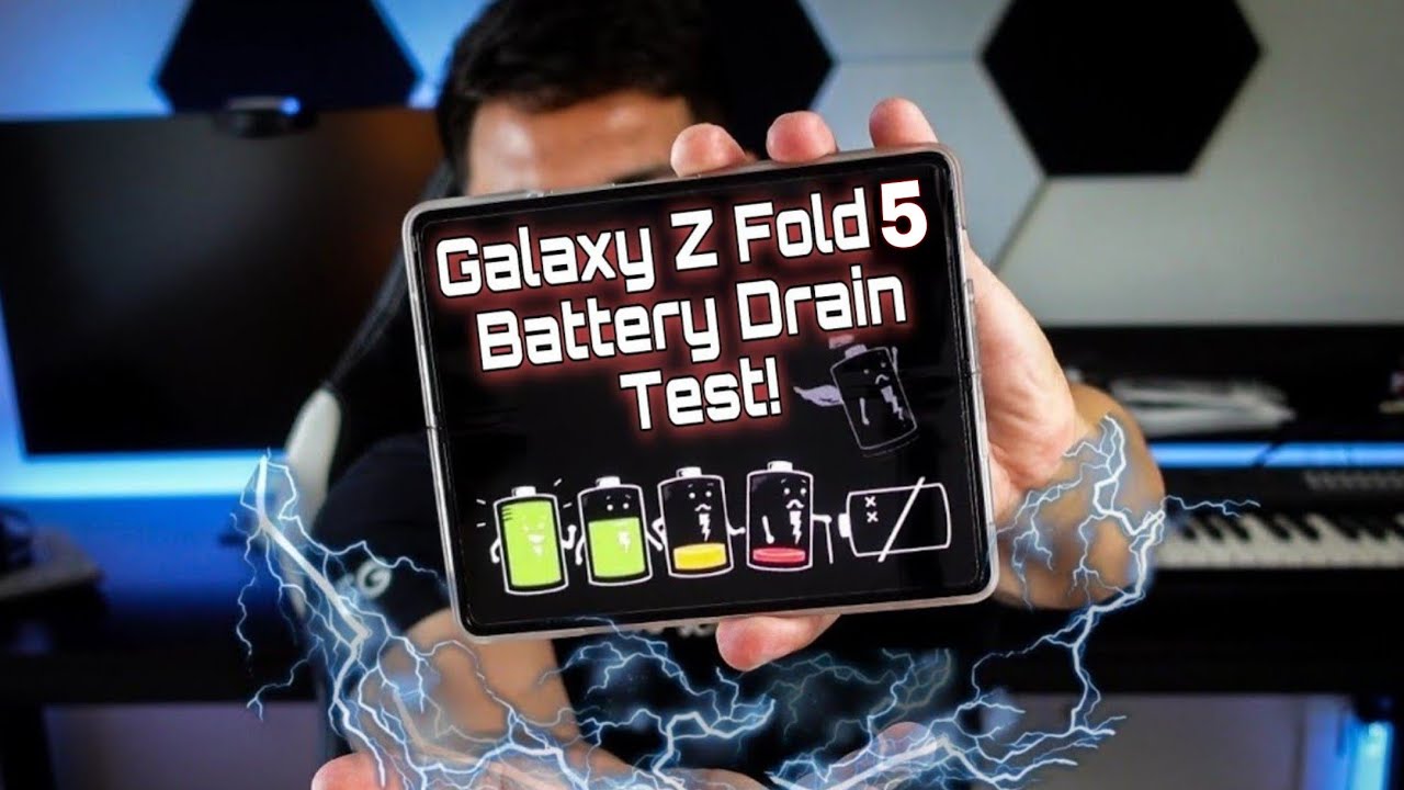 Samsung Galaxy Z Fold 5 ALL DAY REAL LIFE Battery Drain Test!