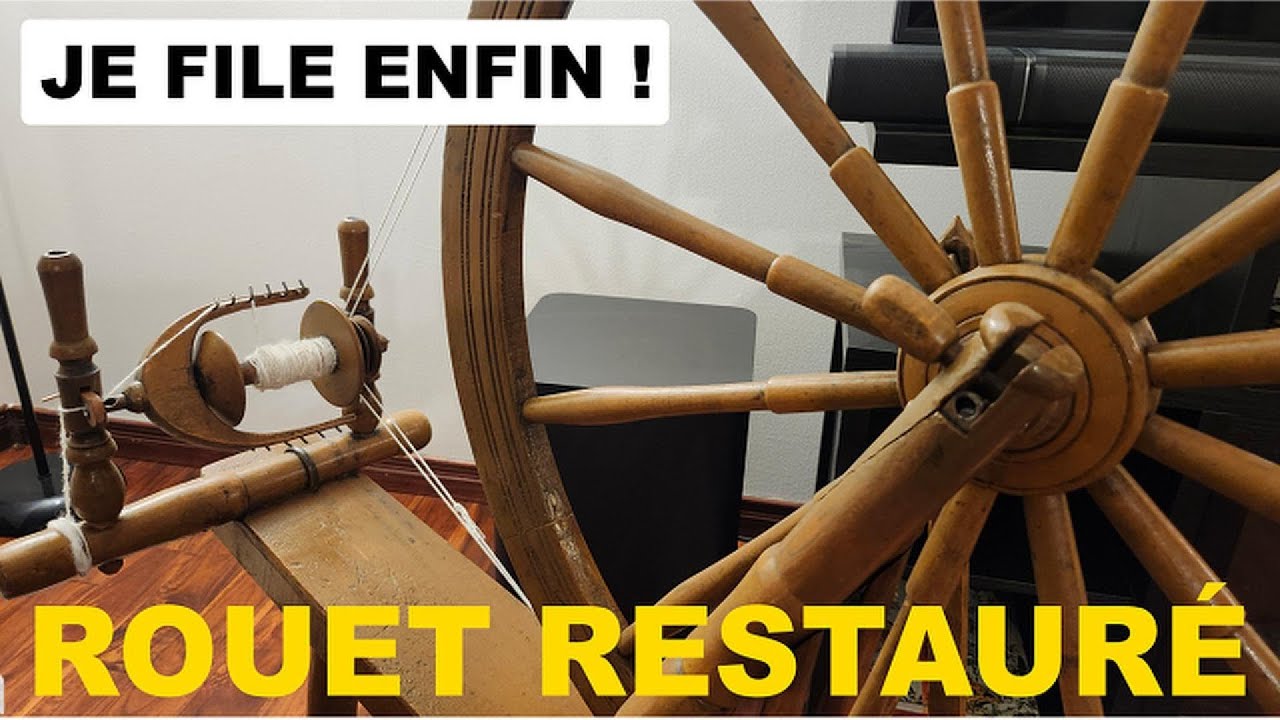 Restauration du Rouet Familial : De la Laine Brute à Mon Premier Fil