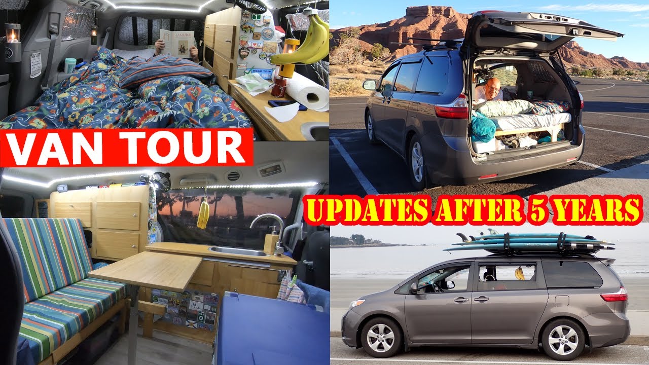 Van tour: updates after 5 years (minivan)
