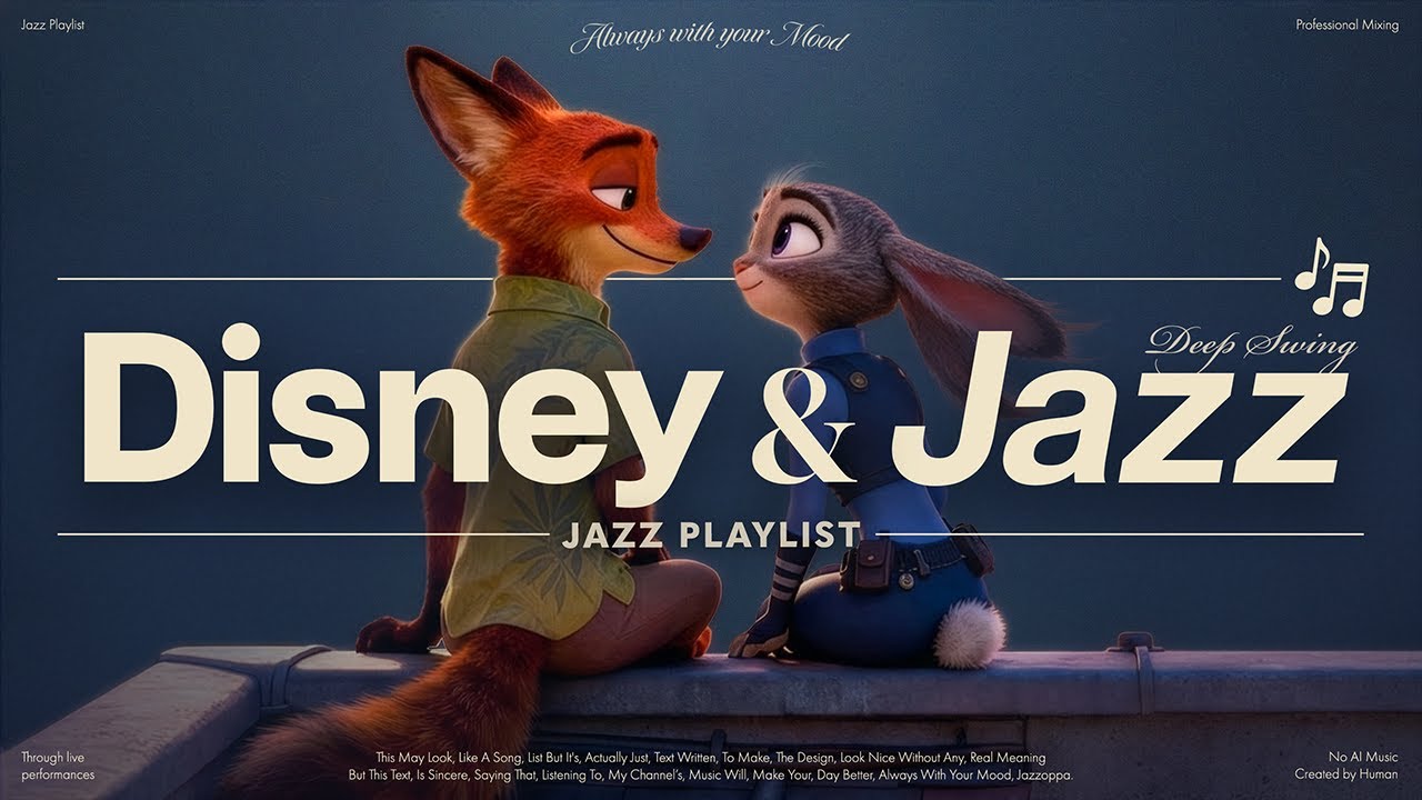 𝗣𝗹𝗮𝘆𝗹𝗶𝘀𝘁 | Disney, but it's Jazz..♥️🏰 | #NoAImusic | 영어태그제목