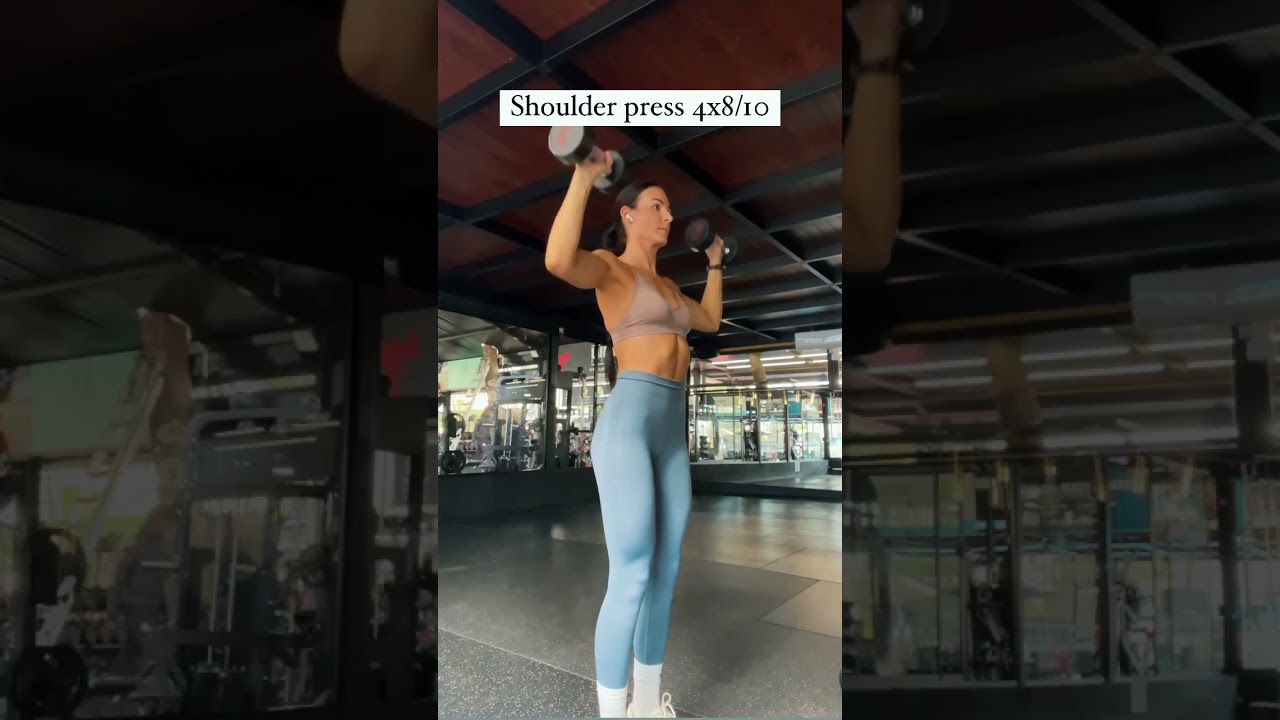 My dumbbell only shoulder workout ✨save & try it 💪🏼 #shoulder #workout #upperbody #women #gymlover