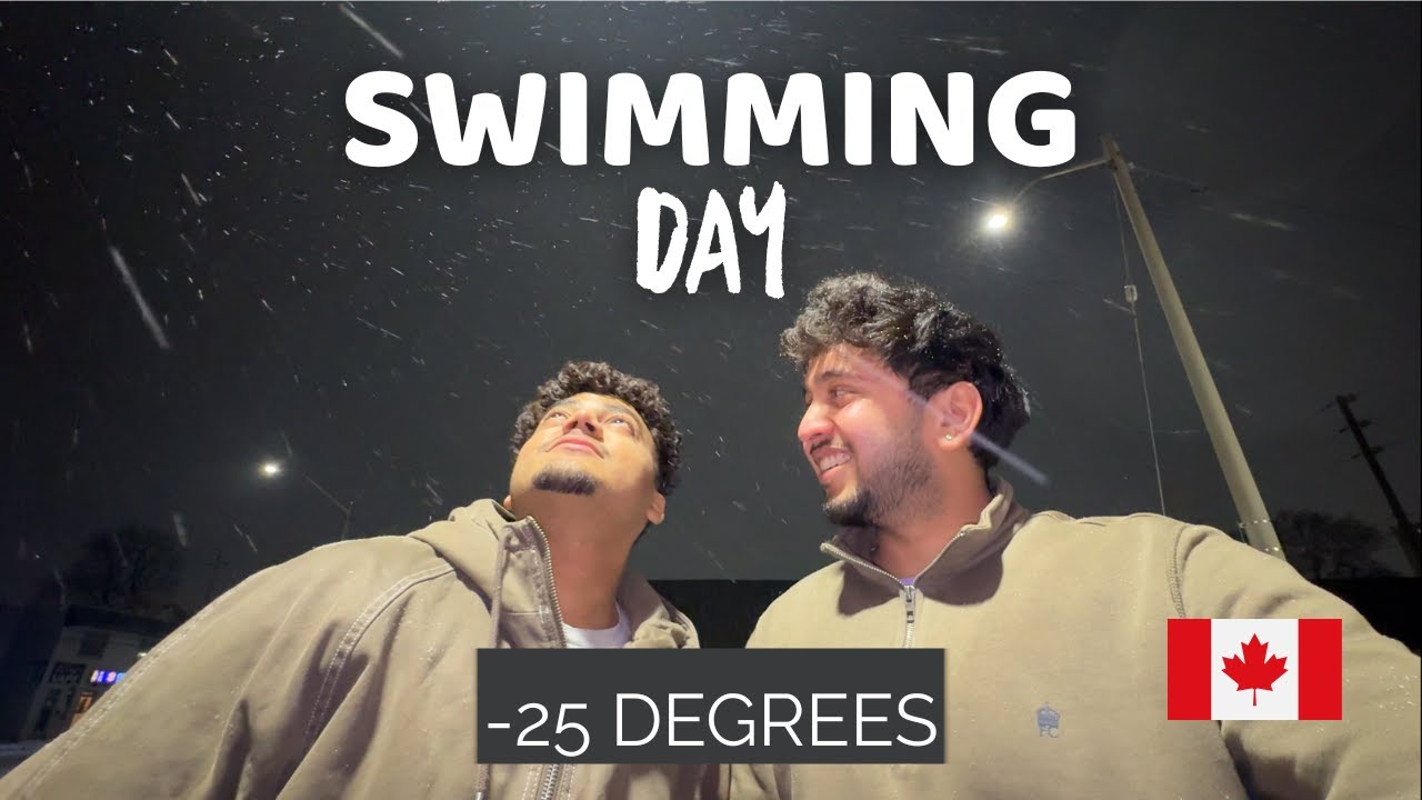 Swimming Day In -25 Degrees In Canada.|