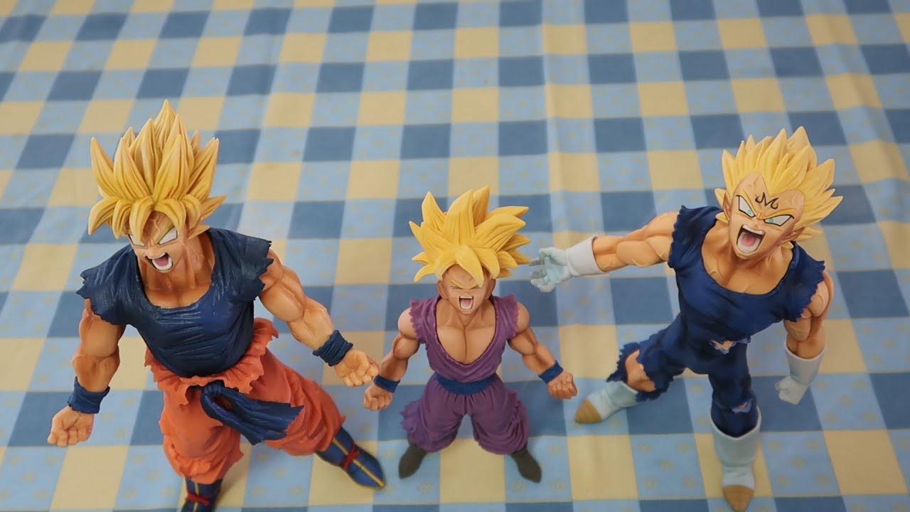 Las figuras de los 3 momentos más importantes de Dragon Ball