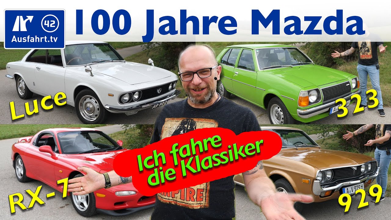 Ich fahre 4 Klassiker aus 100 Jahren Mazda: Mazda R130 Luce, 929, 323 und RX-7