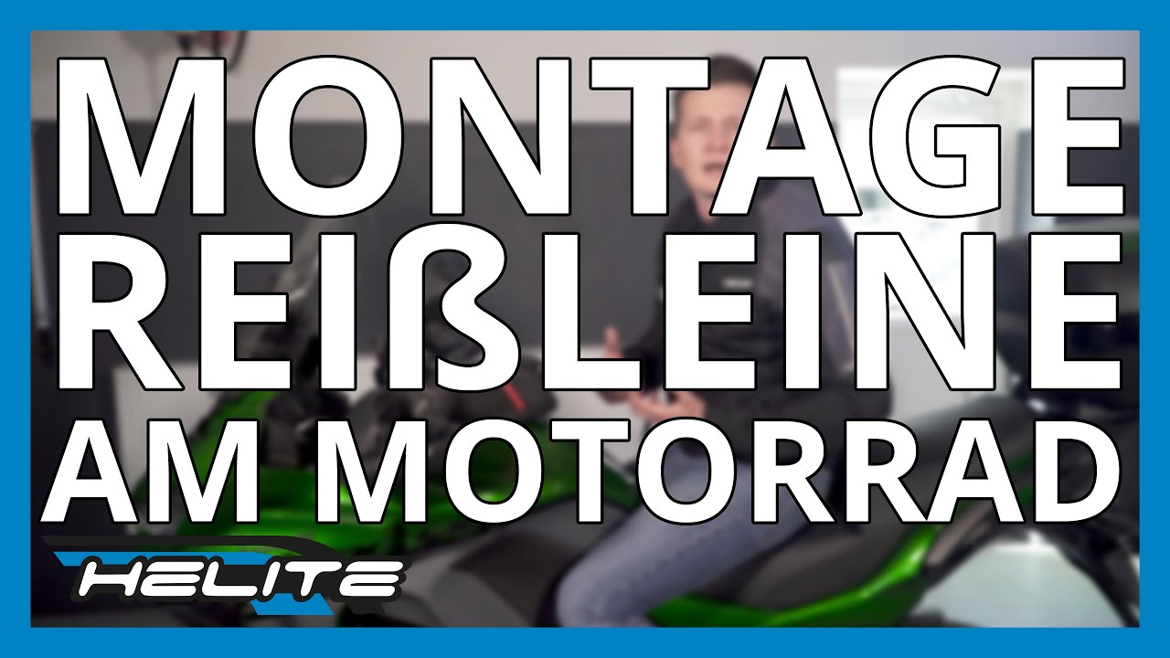 🏍🛠 Helite - Montage der Rei&szlig;leine am Motorrad