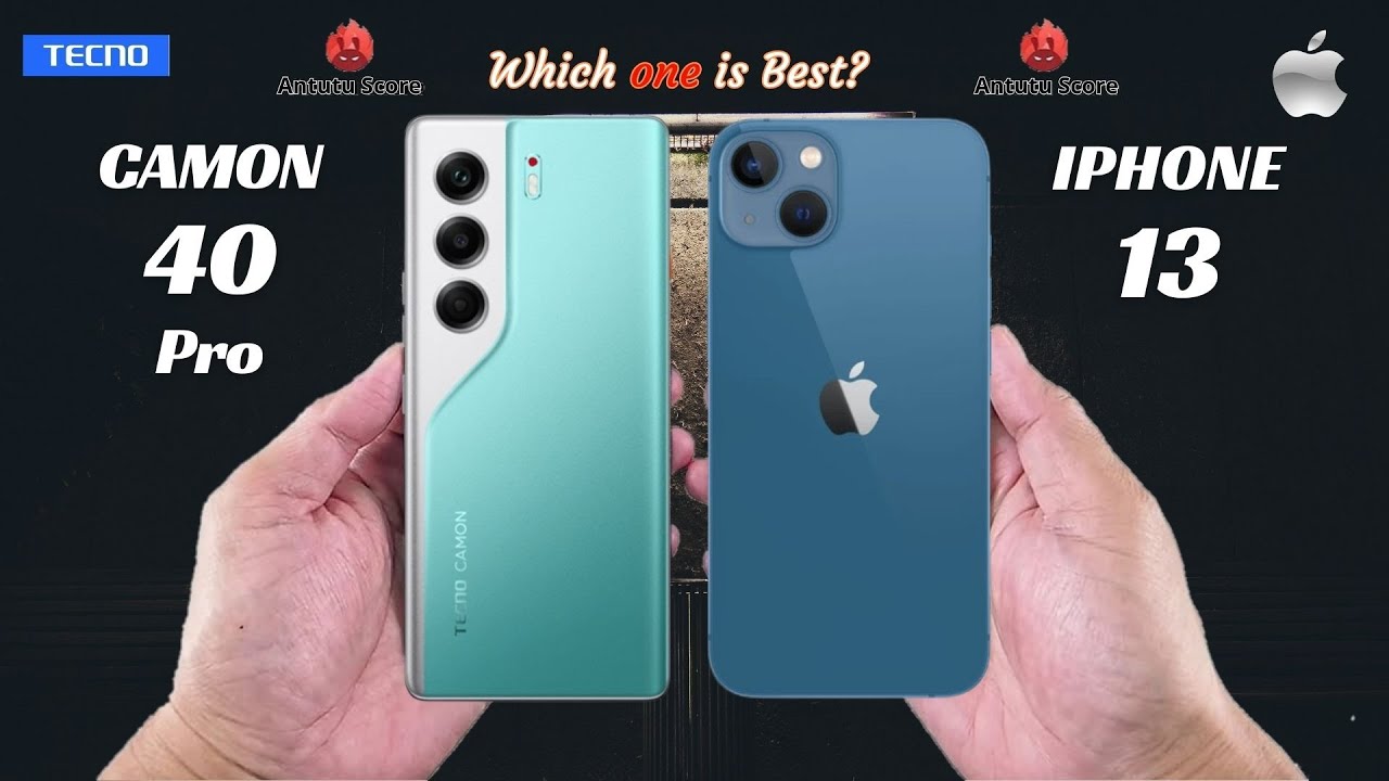 Tecno Camon 40 Pro 5G vs Iphone 13 ll 🔥 ll Full Details ll Which One is Best?