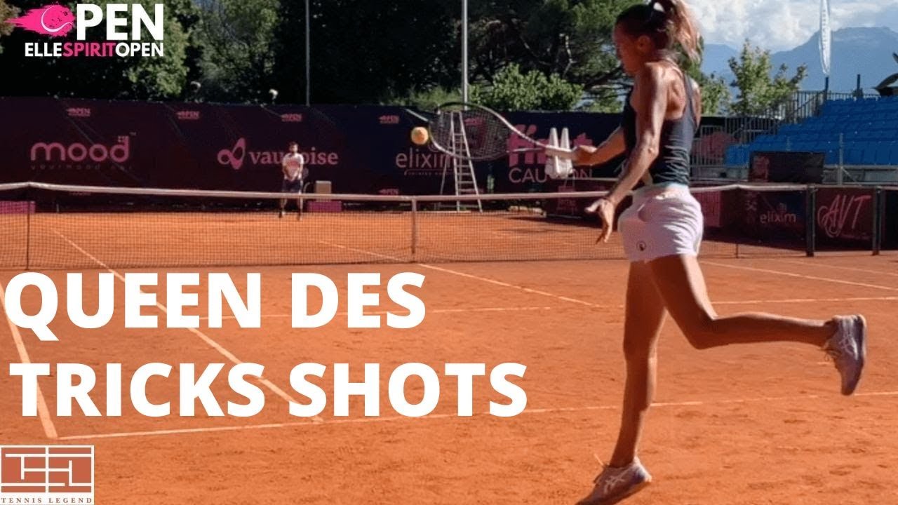 Revers à une main et pluie d'amorties avec Conny Perrin🇨🇭