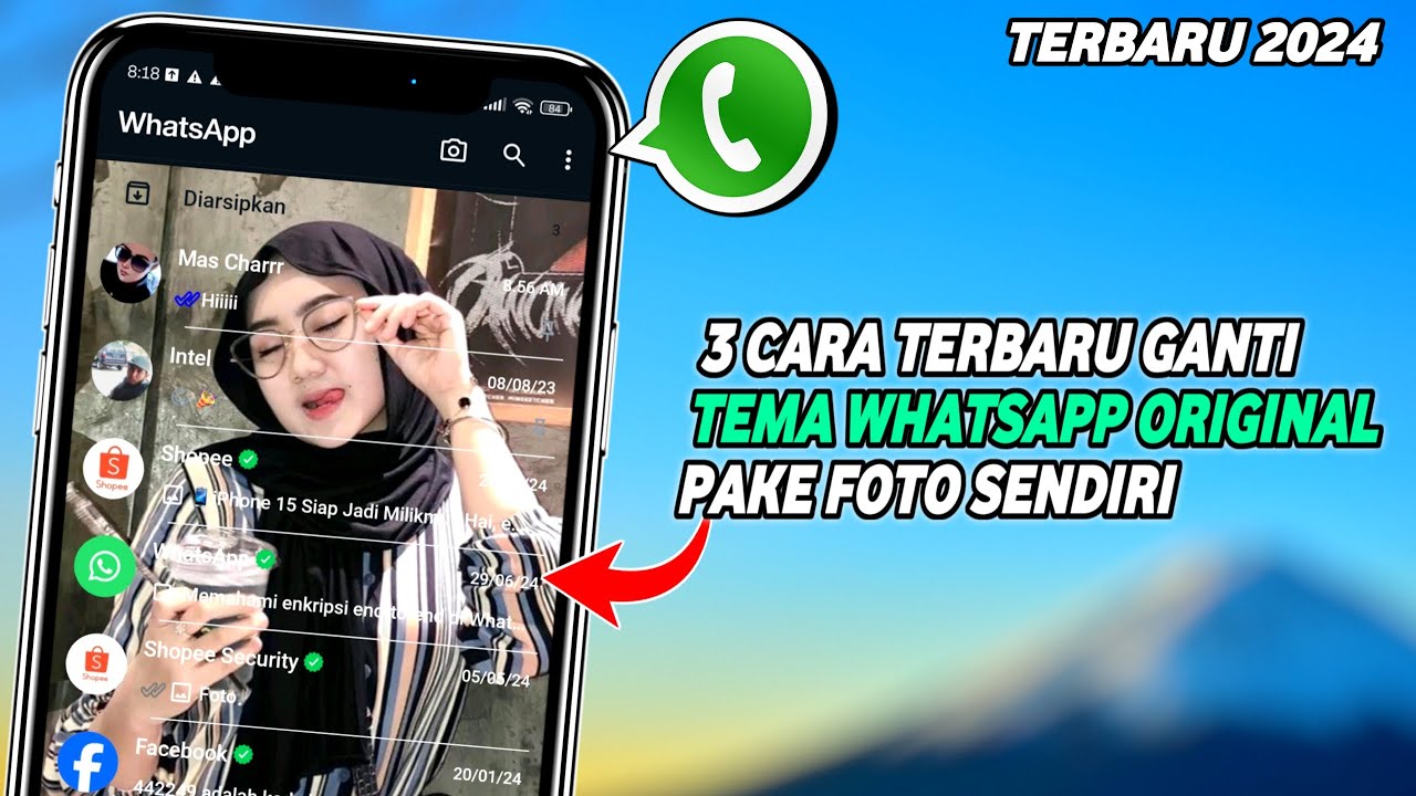 3 Cara Mengganti Tema Whatsapp Dengan Foto Sendiri | Trik Whatsapp Terbaru 2024