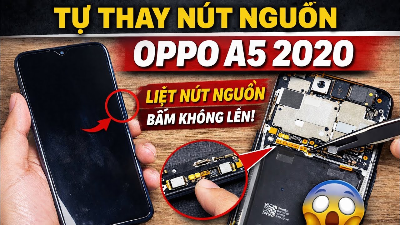 Инструкция по замене кнопки питания на Oppo A5 2020