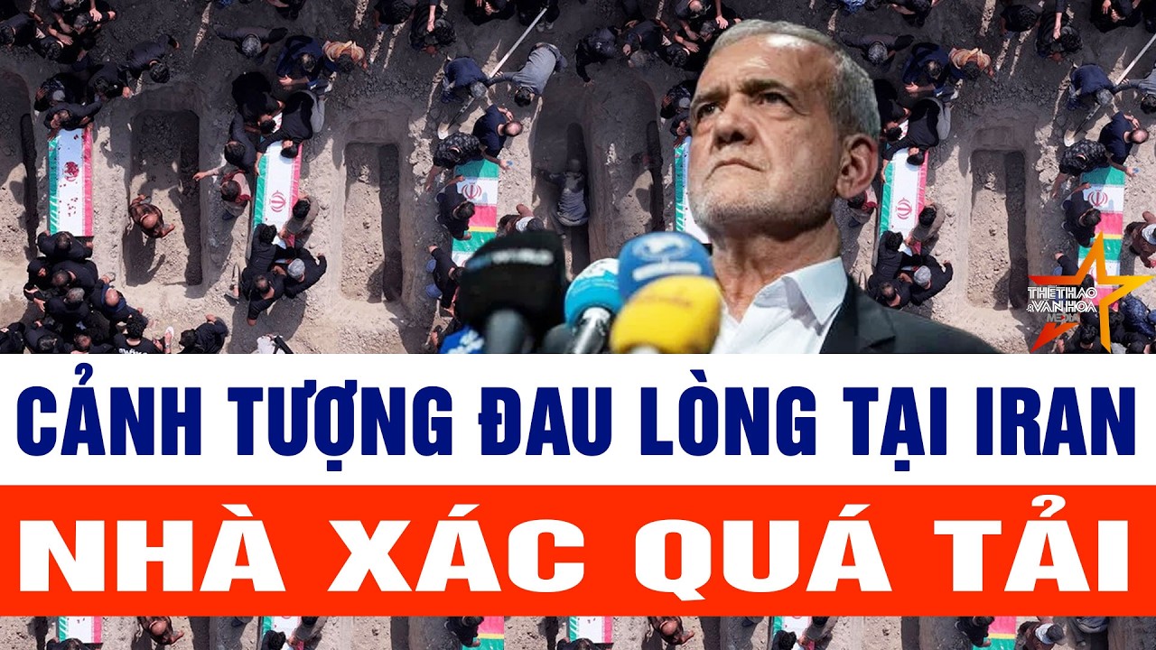 Kinh hoàng: Cảnh tượng đau lòng tại Iran - nhà xác quá tải