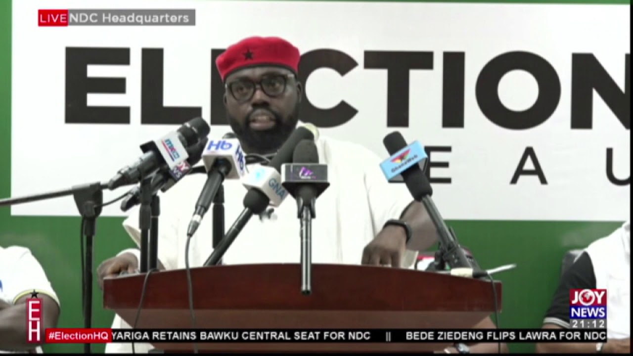 Peter Otokunor: NDC addresses media - Election 2020 on Joy News (8-12-20)