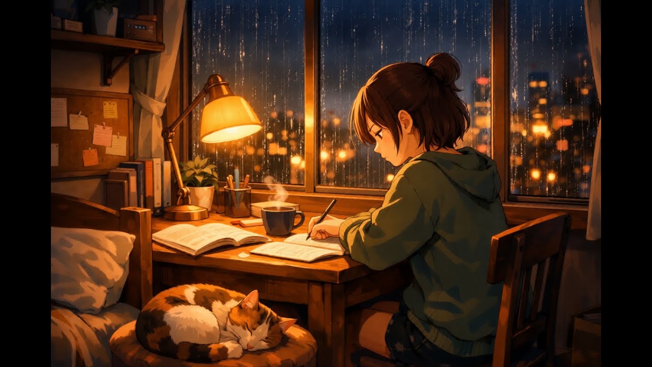 Rainy Study Night 🌧️ Lofi Hip Hop Mix [Deep Focus / Study Music]