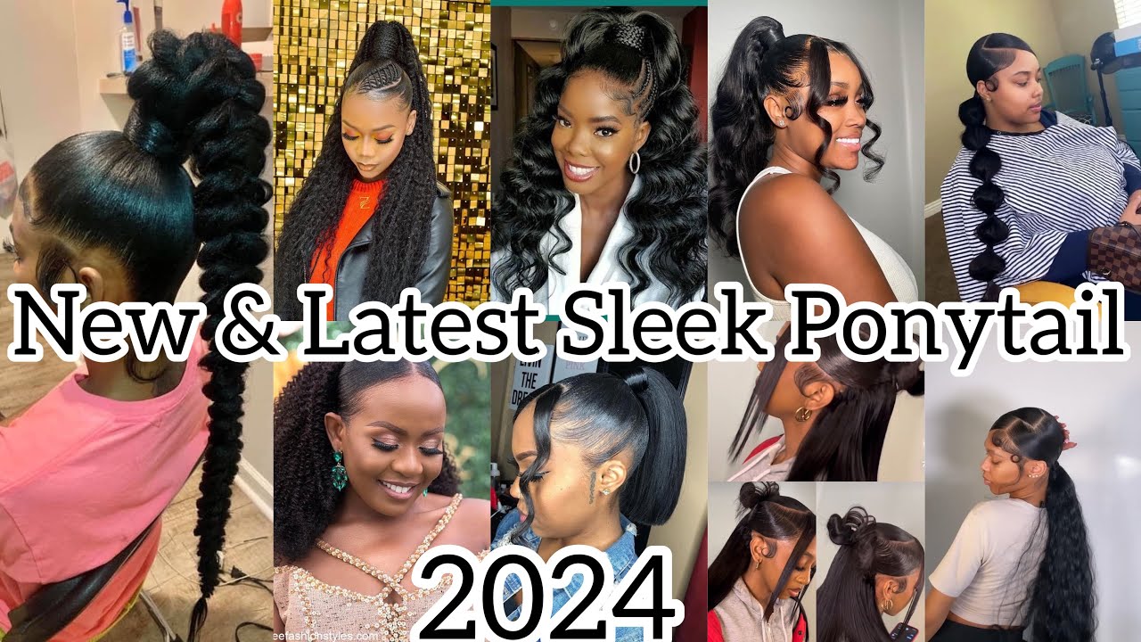 New & Latest Ponytail Hairstyles Ideas For Black African Women 2024🔥Weaving