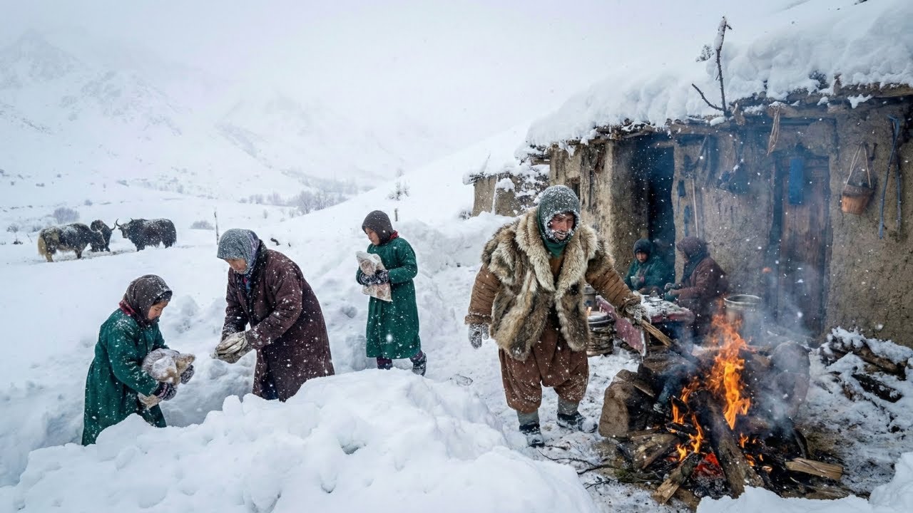 Winter Extreme Survival: Nomadic Family in Brutal Cold Weather (Movie)