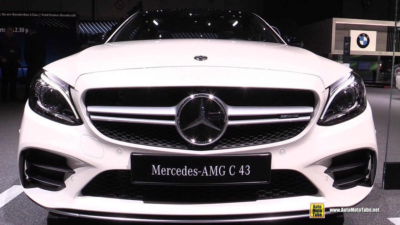 2019 Mercedes AMG C43 4matic - Exterior and Interior Walkaround - Debut at 2018 Geneva Motor Show