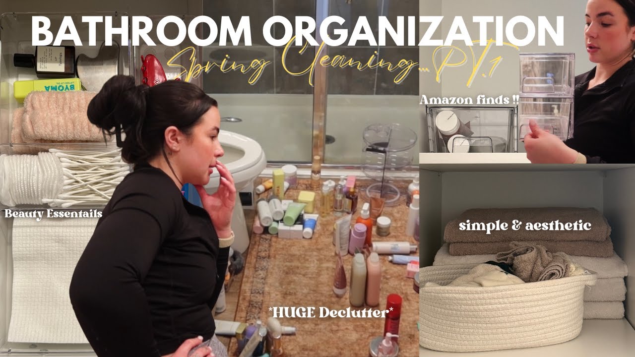 Bathroom Declutter + Restock 🧴 Satisfying Organization Vlog