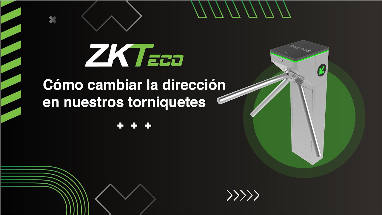 Cómo cambiar la dirección o  permitir acceso libre en torniquetes ZKTeco.