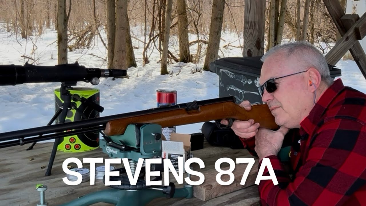 Постреляли по мишеням из моей новой (для меня) винтовки Stevens Springfield 87a click clack gill ...
