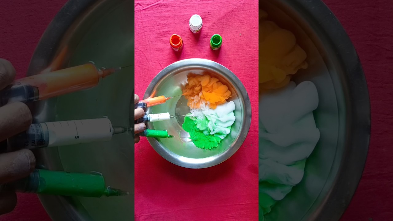 My Pride My India 🇮🇳 Tricolour creative on the water | 🇮🇳 🇮🇳 | #shorts #indian #sdadvanceart