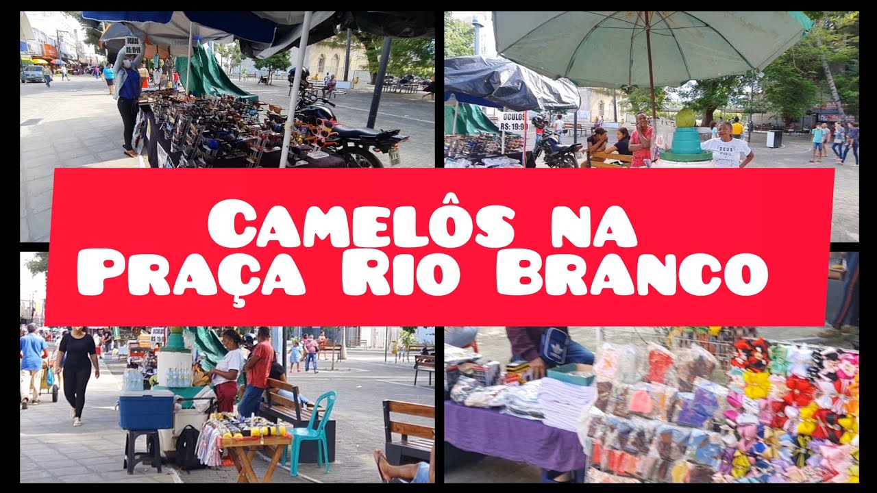 Os Ambulantes invadem a Praça Rio Branco. Teresina Piauí